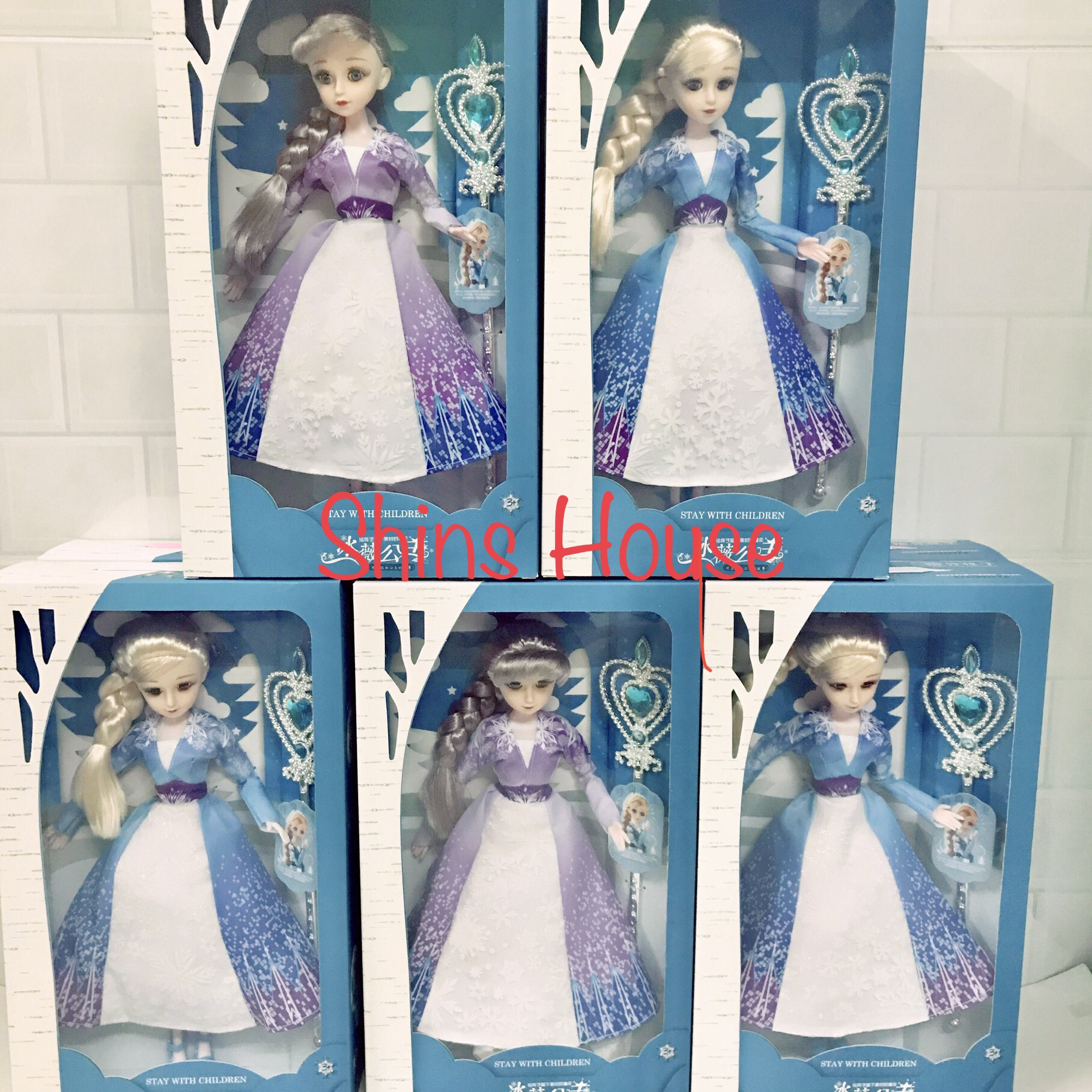 🎀 búp bê elsa ,nhắm mở mắt, tóc mây tết tóc cực đẹp 🎀