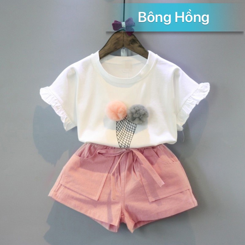 Sét bộ đồ dành cho bé gái chất cotton - siêu đáng yêu - hàng đẹp