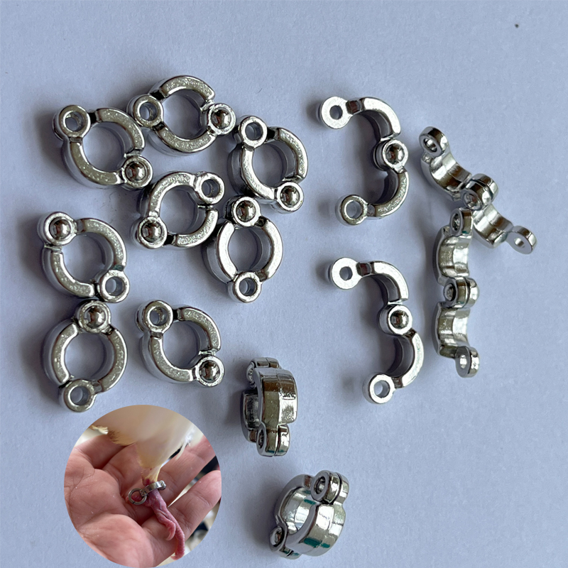 Vòng đeo chân chim 7mm có thể mở vòng đeo chân cho vẹt hợp kim, vòng chân chim chất lượng cao giá sỉ