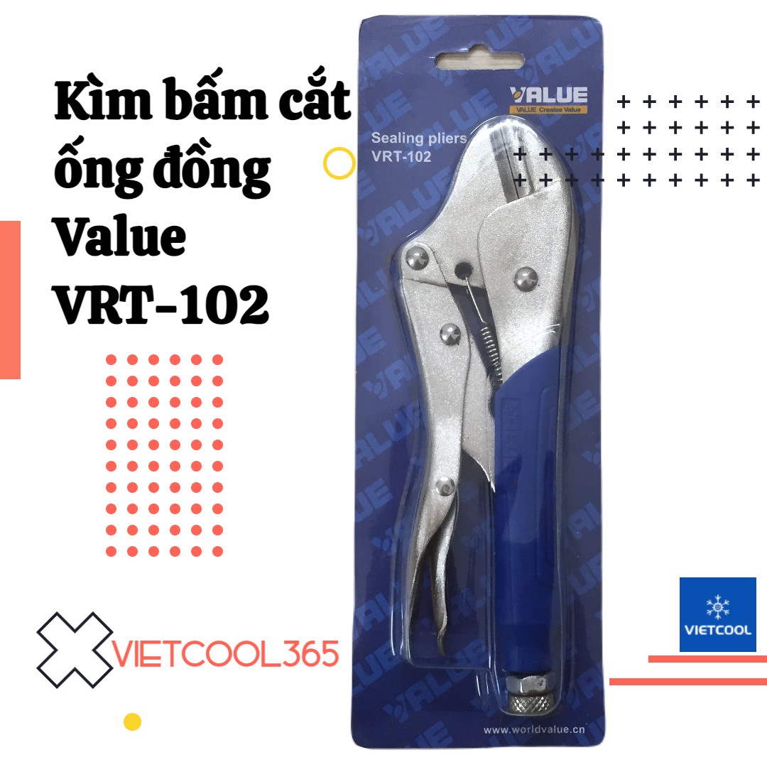 Kìm bấm ống đồng value model vrt-102