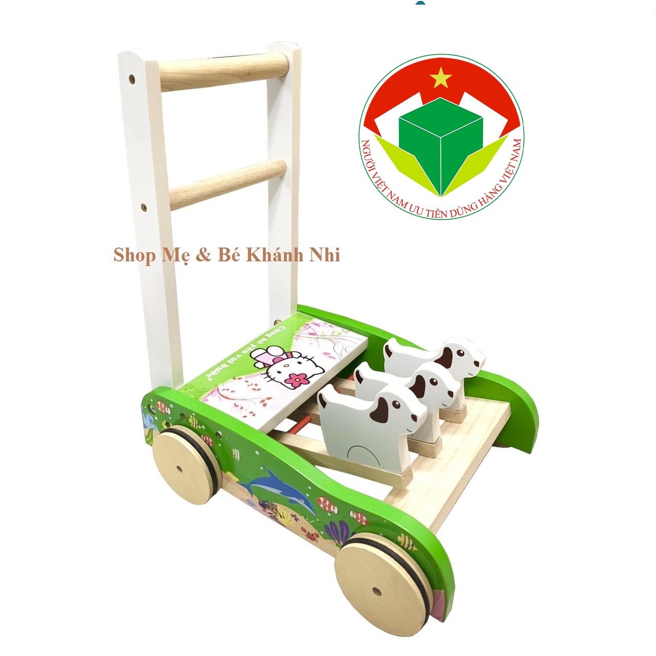 Xe Tập Đi Bằng Gỗ Song Son Cho Bé 🎀Hàng Cao Câp 🎀 Giúp bé Yêu Vững Bước Đầu Đời