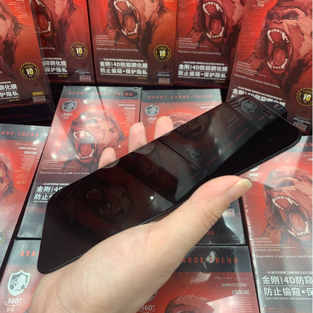 CƯỜNG LỰC CHỐNG NHÌN TRỘM KINGKONG 4D IPHONE 15PROMAX--> 7PLUS FULL MÀN KHÔNG HỘP