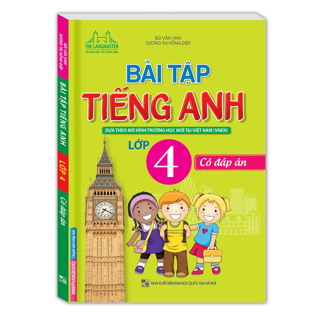 Sách - bài tập tiếng anh lớp 4 - có đáp án
