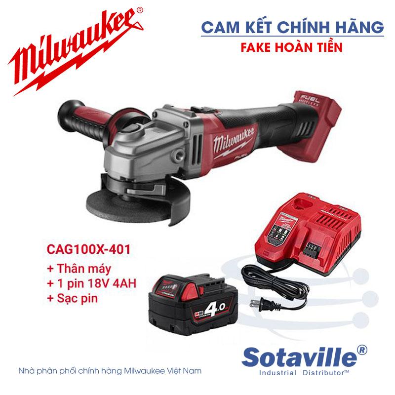 Máy mài góc milwaukee m18 cag100xpdb-0