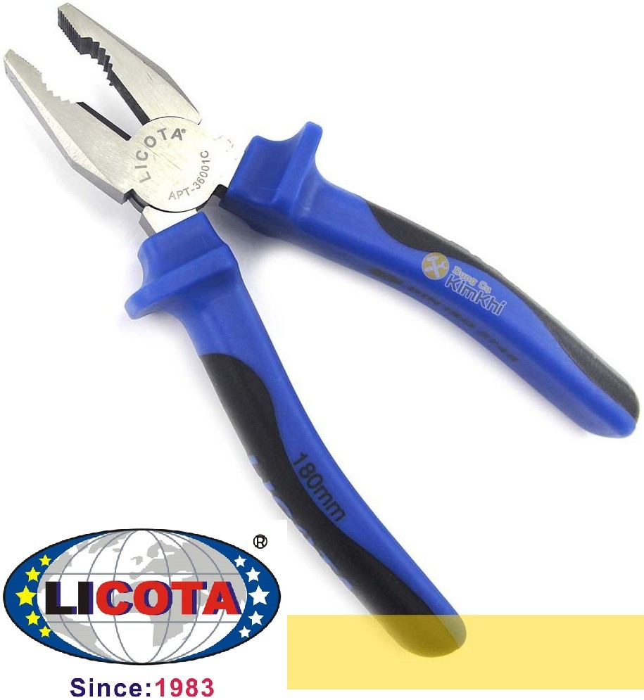 Kìm điện 160mm 6inch 1000v cr-v apt-36001bsl licota taiwan