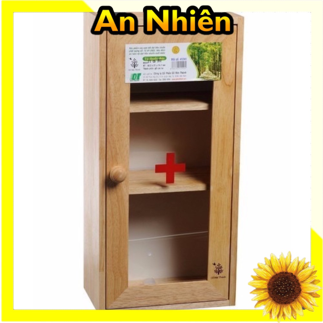 Tủ y tế đơn Gỗ Đức Thành 41241