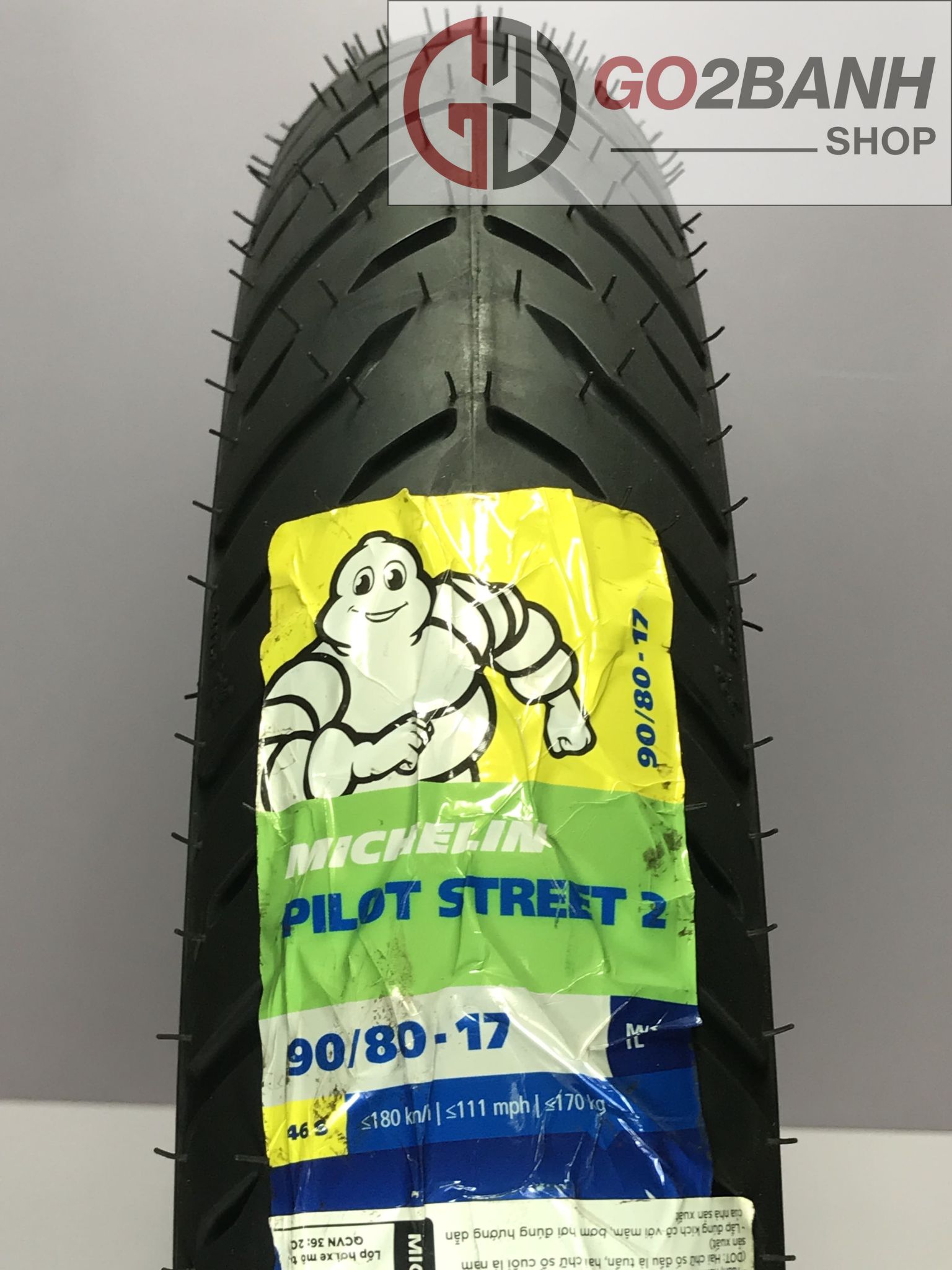 Vỏ Michelin Pilot Street 2 90/80/17, 120/70/17 vỏ trước/sau Winner, Exciter 150/155 không ruột