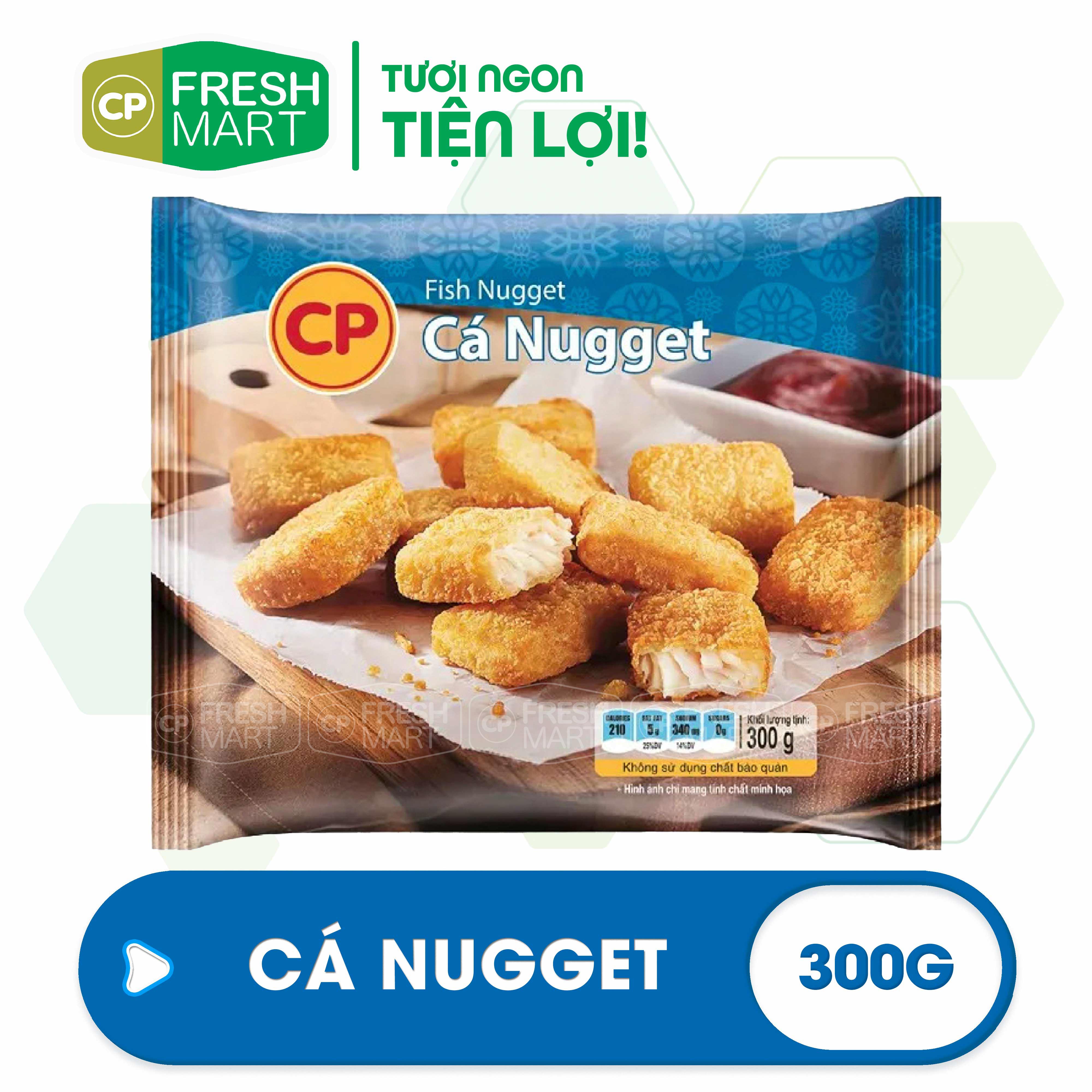 Cá miếng nugget cp 300g - thịt cá chế biến sẵn cp foods - thơm ngon tiện lợi - cp fresh mart