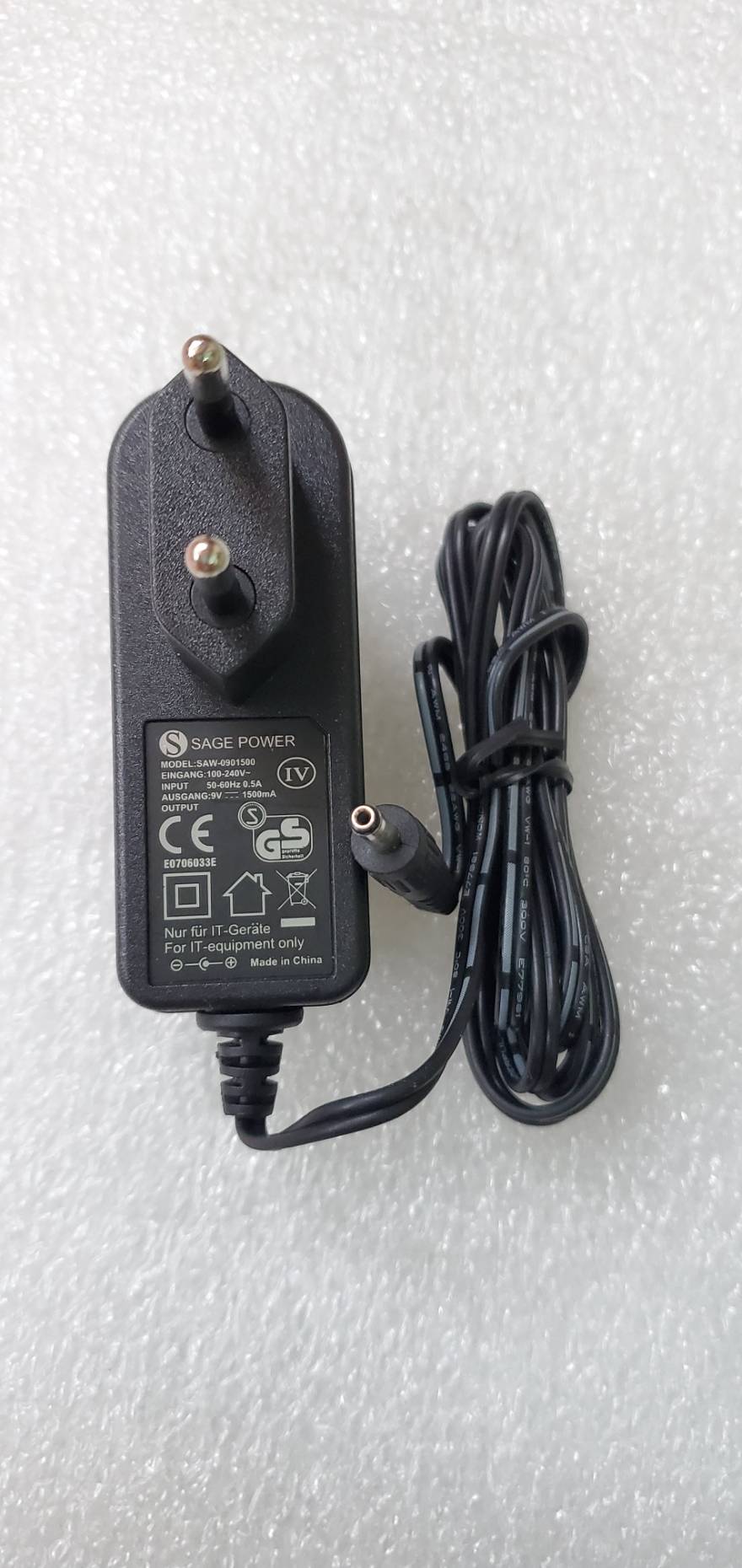 Adapter sage - 12v 1.5a zin 12v1.5a