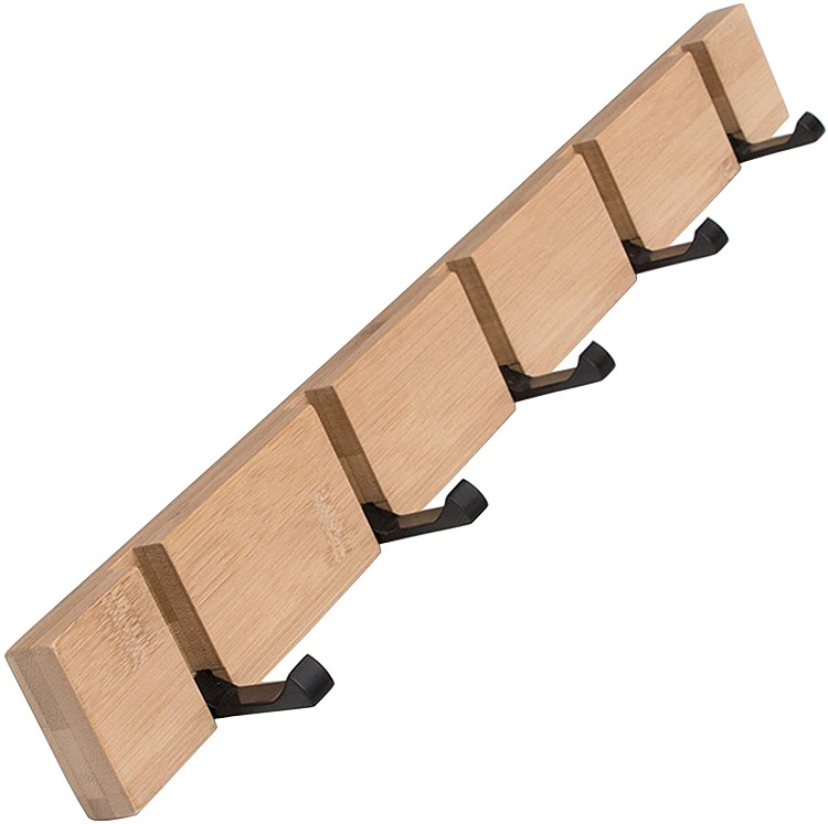 Móc treo quần áo gắn tường bằng gỗ, móc gập/móc treo quần áo gỗ/coat hooks wall mount