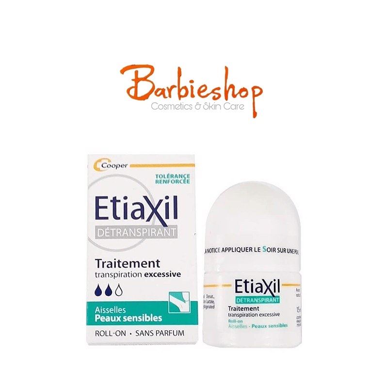 Lăn Khử Mùi EtiaXil Detranspirant Traitement Roll-On Peaux Sensibles 15ml