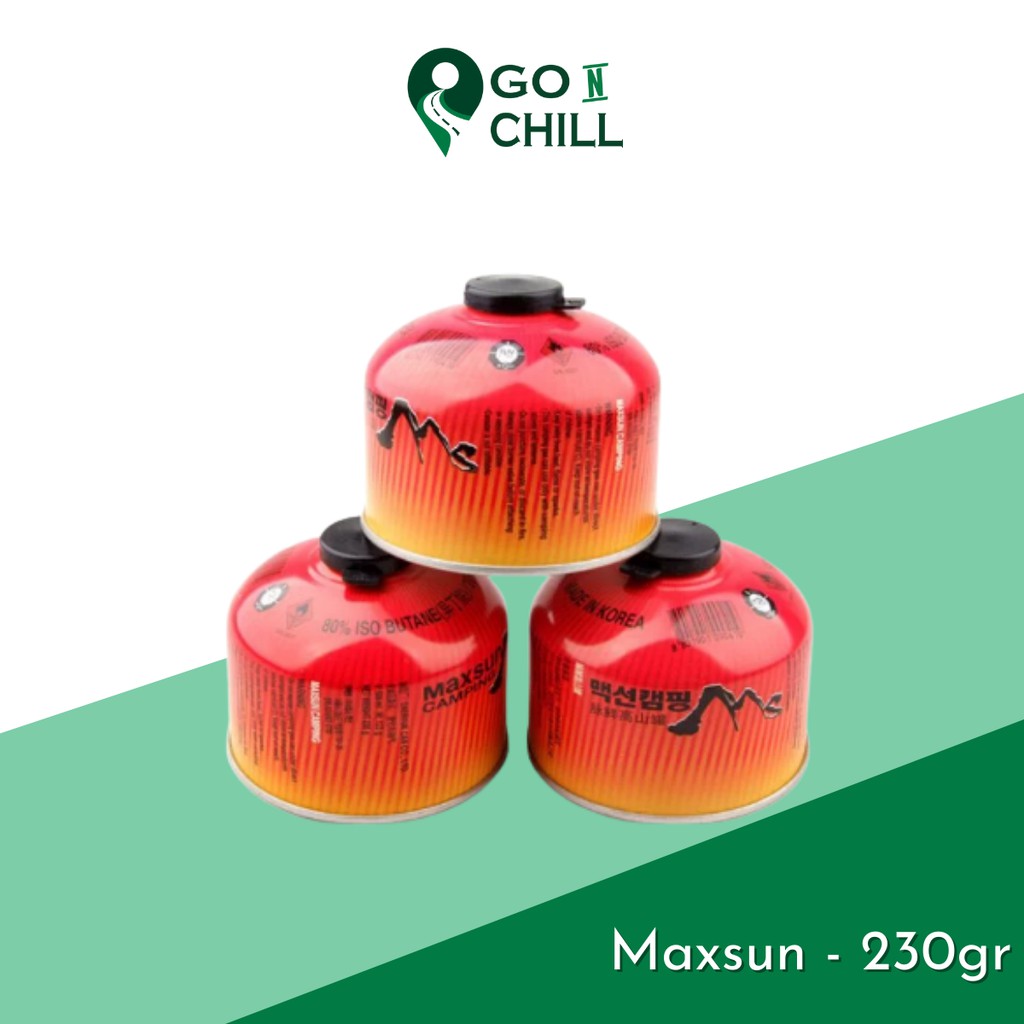 Bình ga dã ngoại Maxsun du lịch, cắm trại mini 230gr