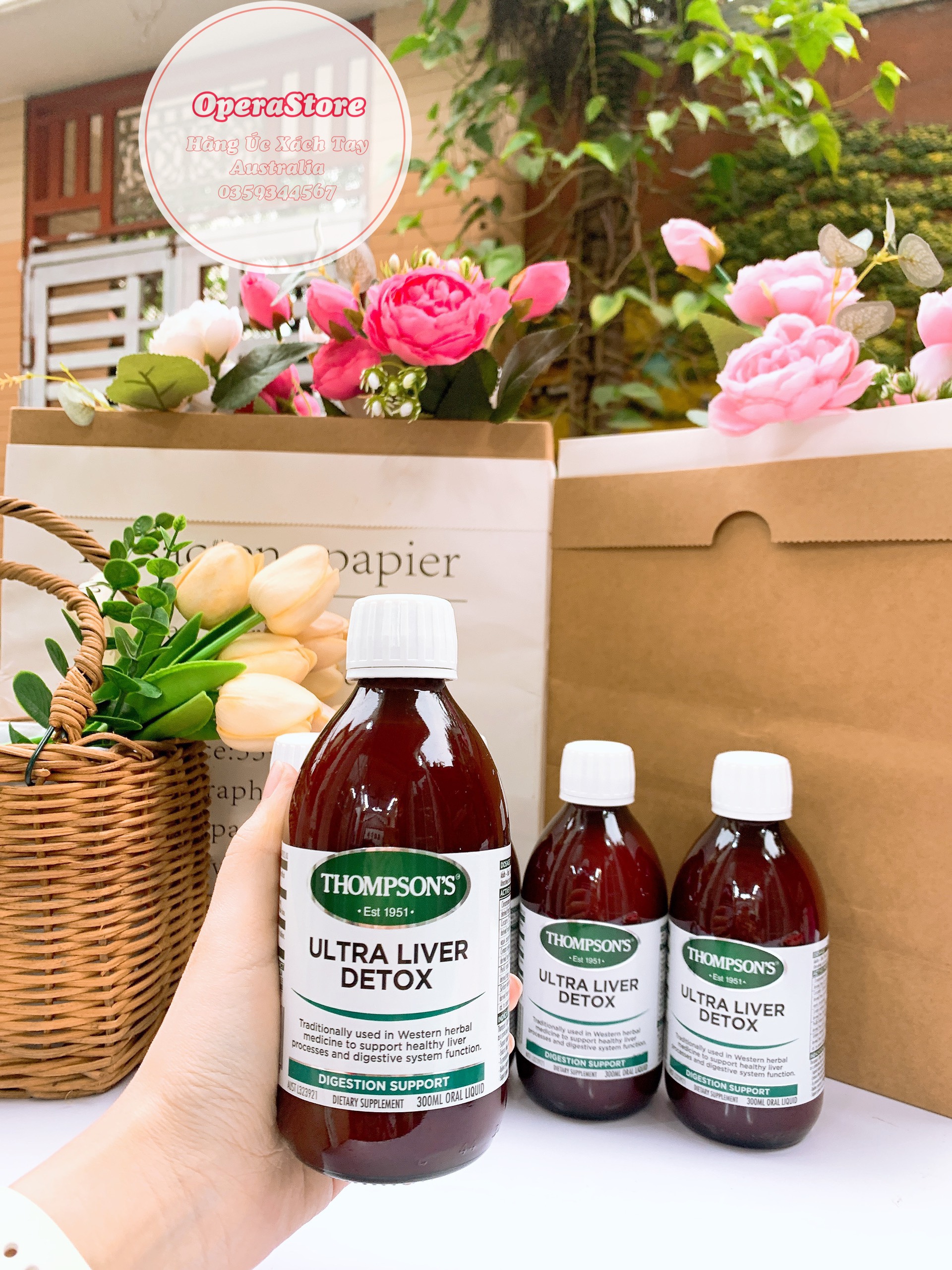 Thải độc gan dạng nước Thompson's Ultra Liver Detox 300ml