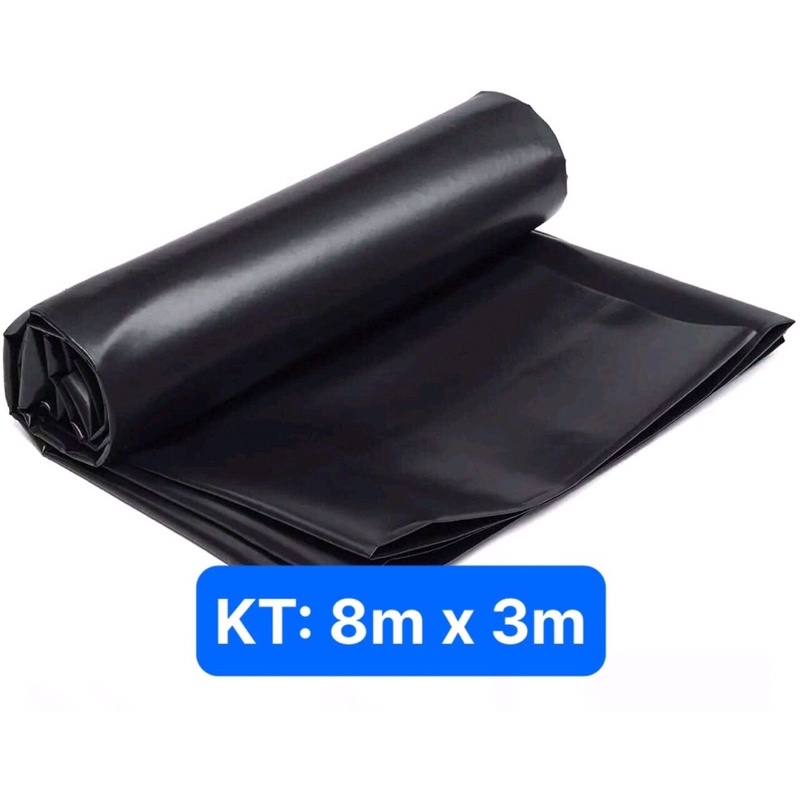 Bạt hdpe lót ao hồ nuôi cá, ốc, lươn khổ 8mx3m
