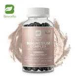 BEWORTHS Triple Magnesium Complex Capsules 300mg Magie Glycinate, Malate, và Citrate cho cơ bắp, giấc ngủ, sự bình tĩnh và hỗ trợ năng lượng