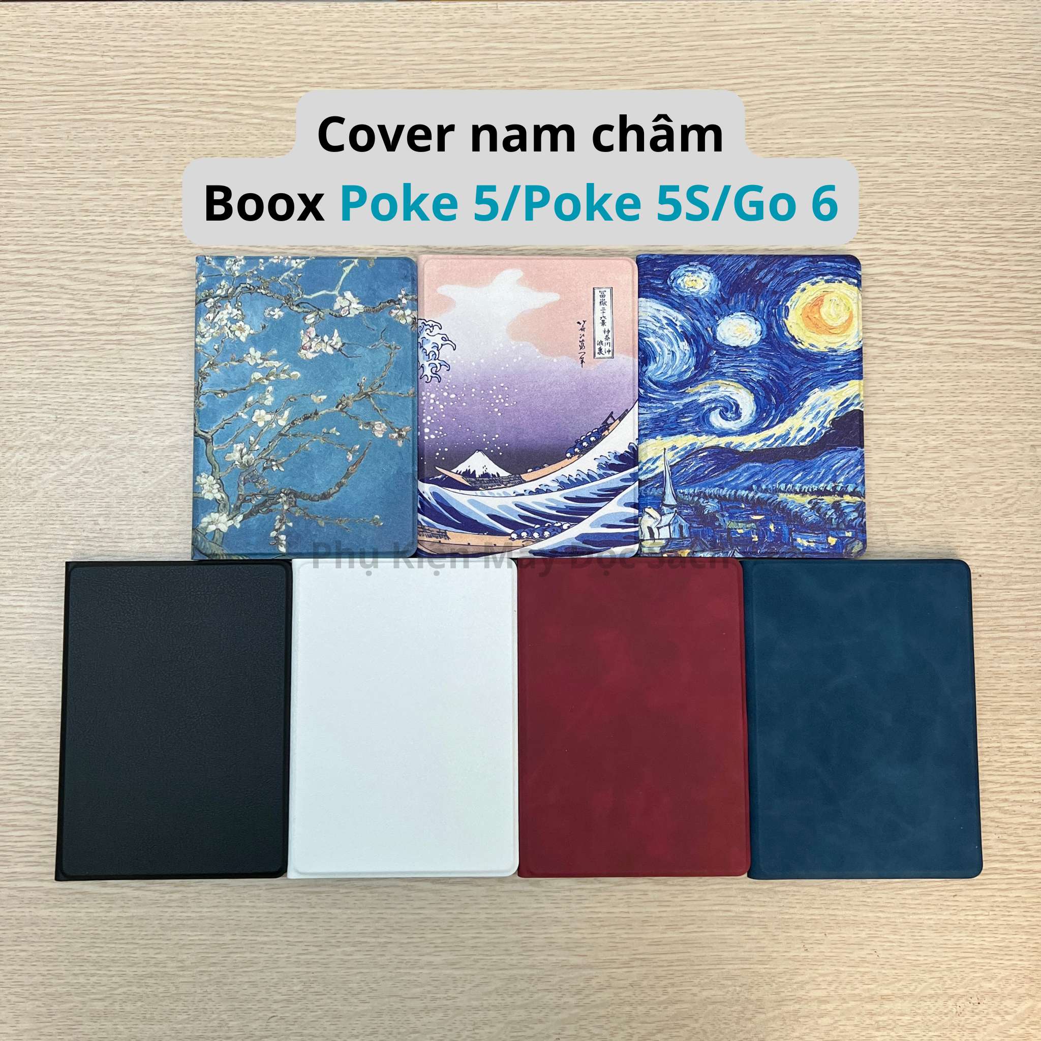 Bao Da Cover Nam Châm Boox Poke 5/5s/Go 6, Máy Đọc Sách Boox Poke 5/Poke 5s/Boox Go 6