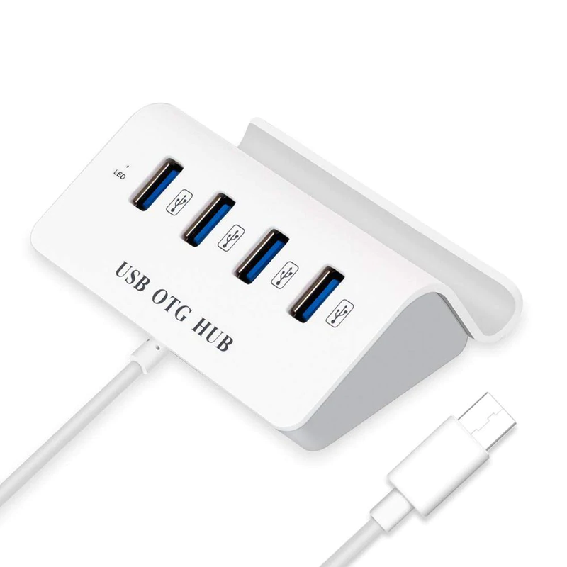 Hub OTG Chia 4 Cổng USB Đầu Type C Có Giá Đỡ Điện Thoại giá rẻ