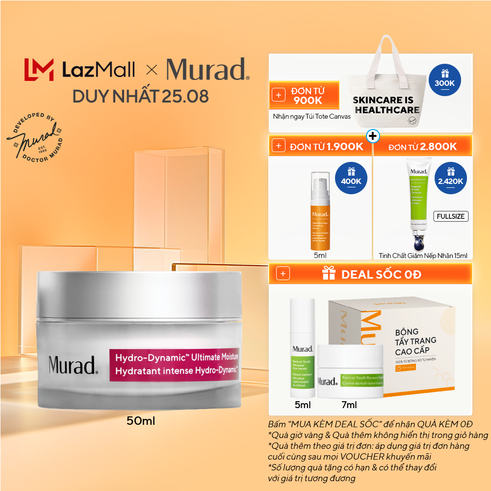 Kem dưỡng siêu cấp ẩm MURAD Hydro-Dynamic Ultimate Moisture 50ml