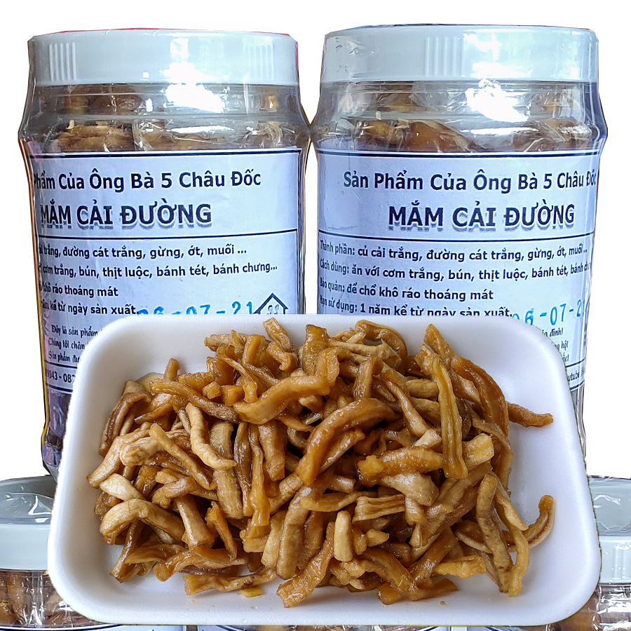 500gr Mắm Cải Đường Truyền Thống Của Ông Bà 5 Châu Đốc