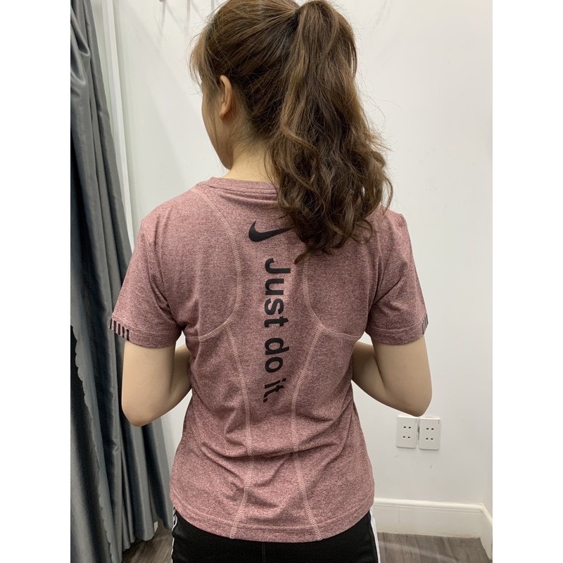 ÁO TẬP GYM YOGA NỮ IN CHỮ LƯNG BIG SIZE TỪ 65-90kg