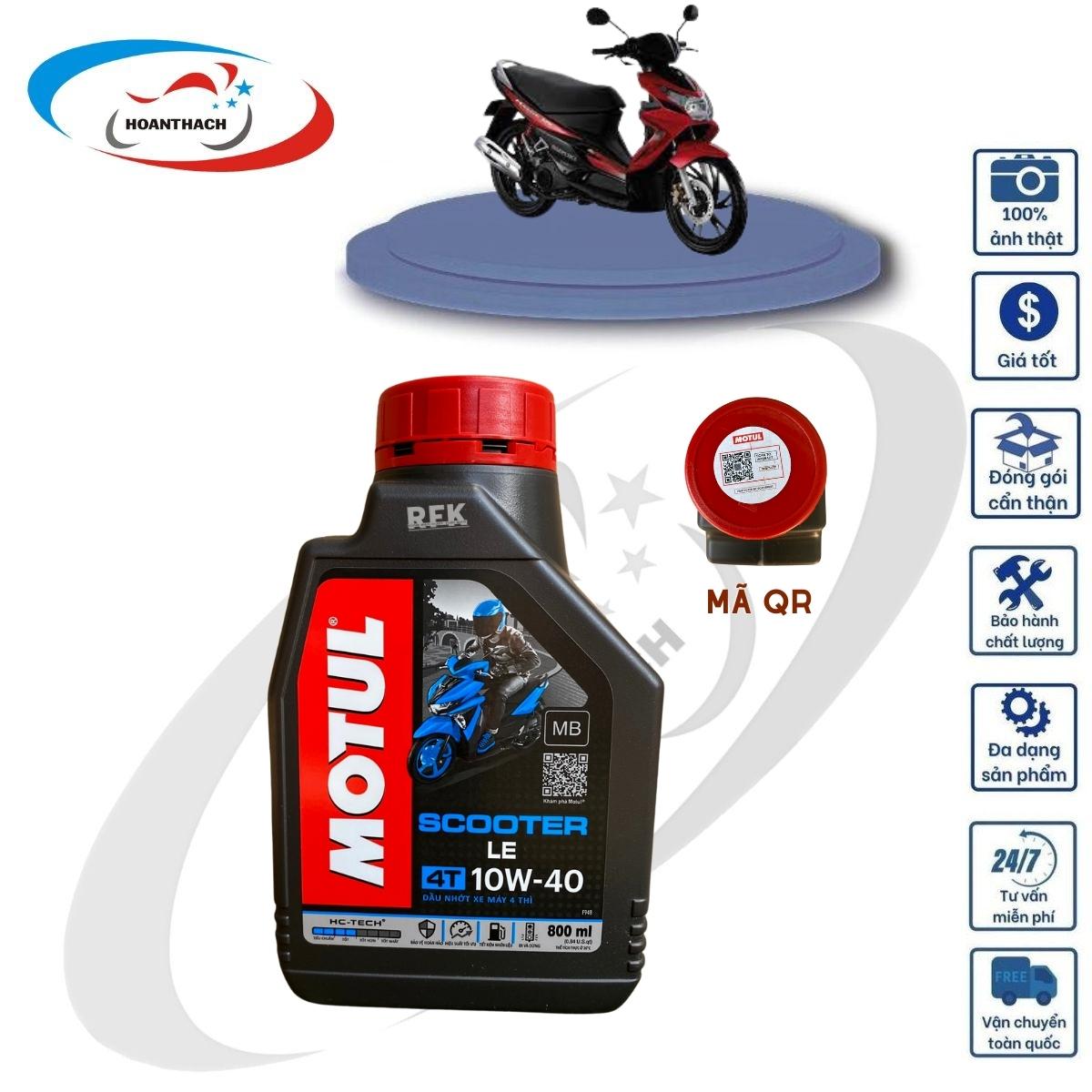 Nhớt Motul Scooter LE 10w40 xe tay ga kèm " nhớt láp " chính hãng