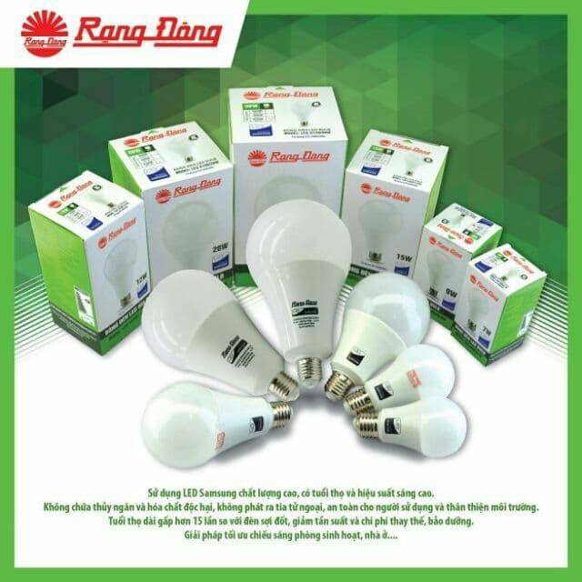  Bóng đèn LED Rạng Đông 3W 5W 7W 9W 12W 15W - Ánh sáng trắng vàng - Bảo hành chính hãng 1 năm 