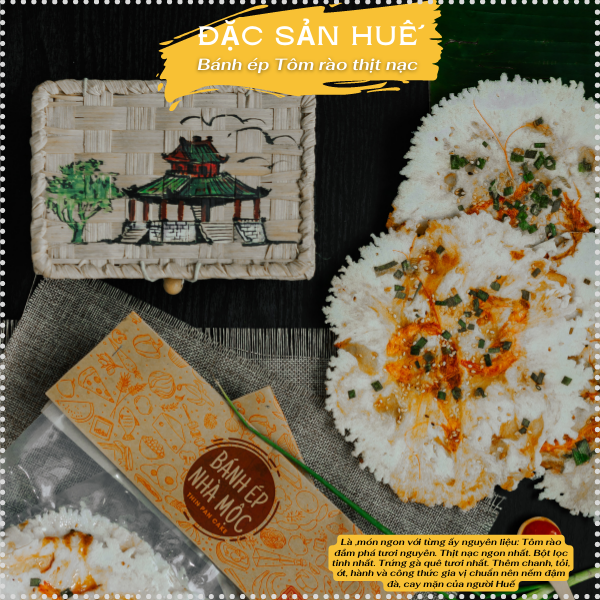 [VSATTP] Bánh Ép Huế Tôm Rào Giòn Rụm, Đậm Vị 5 Bánh - Mộc Truly Hue's