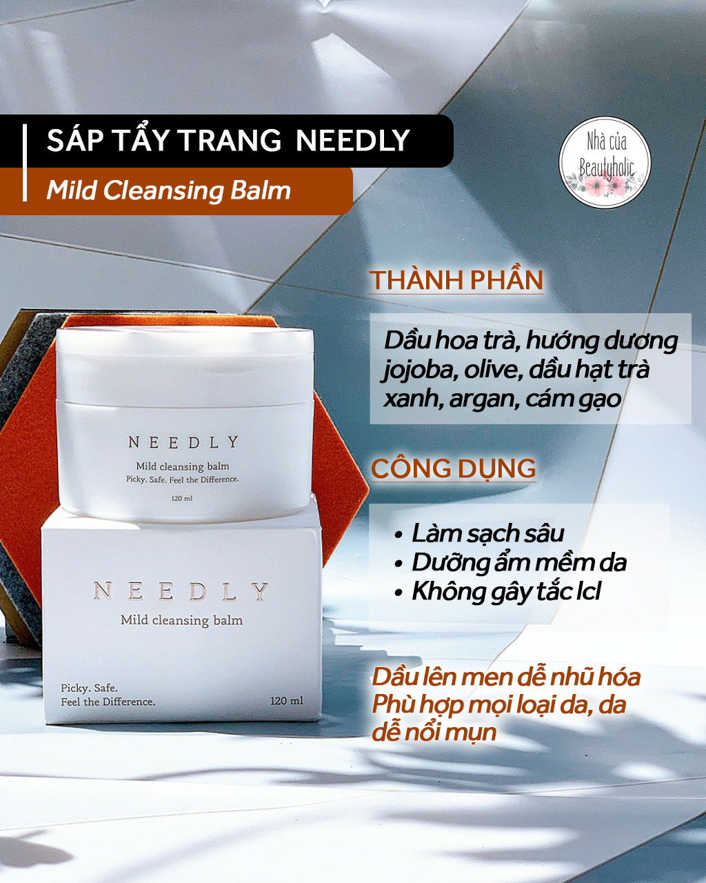 Sáp tẩy trang NEEDLY Mild Cleansing Balm