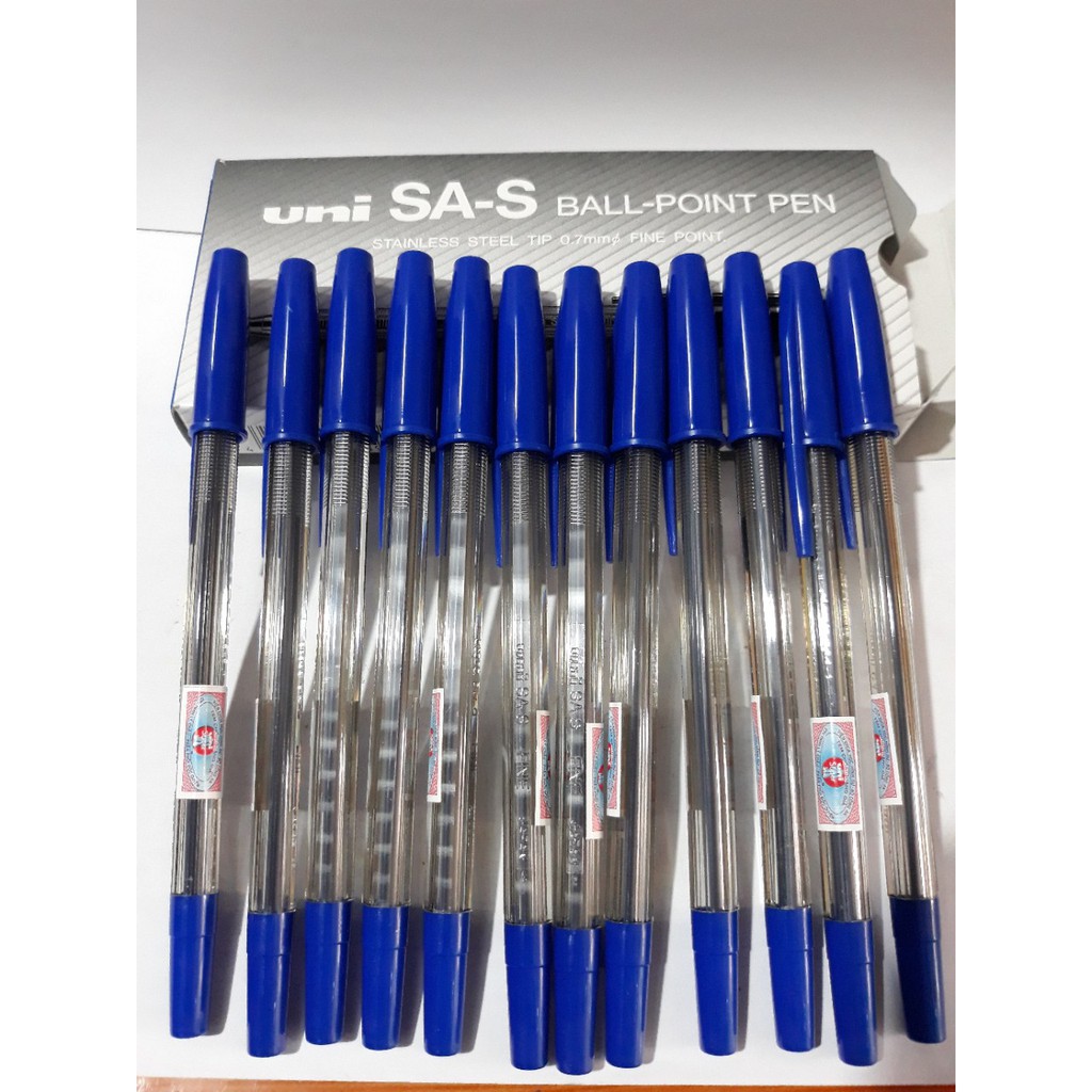 Bút bi uni sa-s xanh