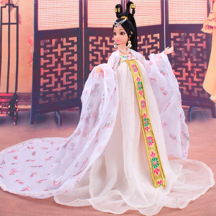 Búp bê barbie 30cm kèm váy đầm cổ trang siêu xinh,phụ kiện búp bê