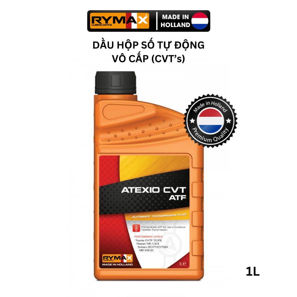Dầu hộp số tự động Rymax Atexio CVT - Vô cấp tổng hợp toàn phần 1L