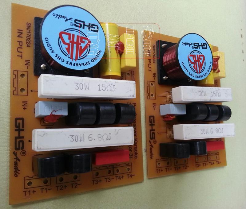 Mạch phân tần loa ghs 3 way 5 loa g353 1 bass + 4 treble