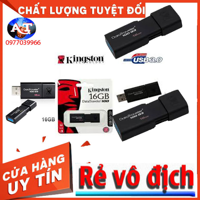Usb 3.0 kingston dt100g3 16gb tốc độ upto 100mb/s