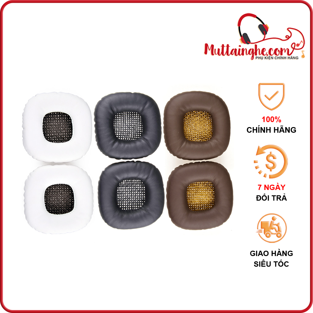 Mút tai nghe Marshall Major 1, major 2 - màu đen