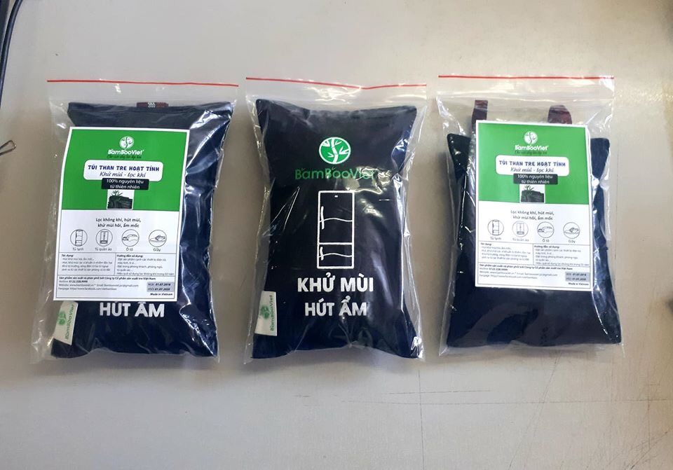 Túi than tre hoạt tính khử mùi, hút ẩm