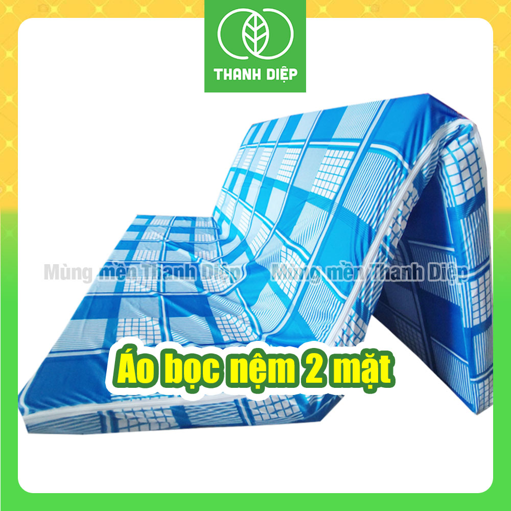 Áo nệm 2 mặt 1m6x2m, 1m8x2m, áo bọc nệm 2 mặt - mùng mền thanh diệp