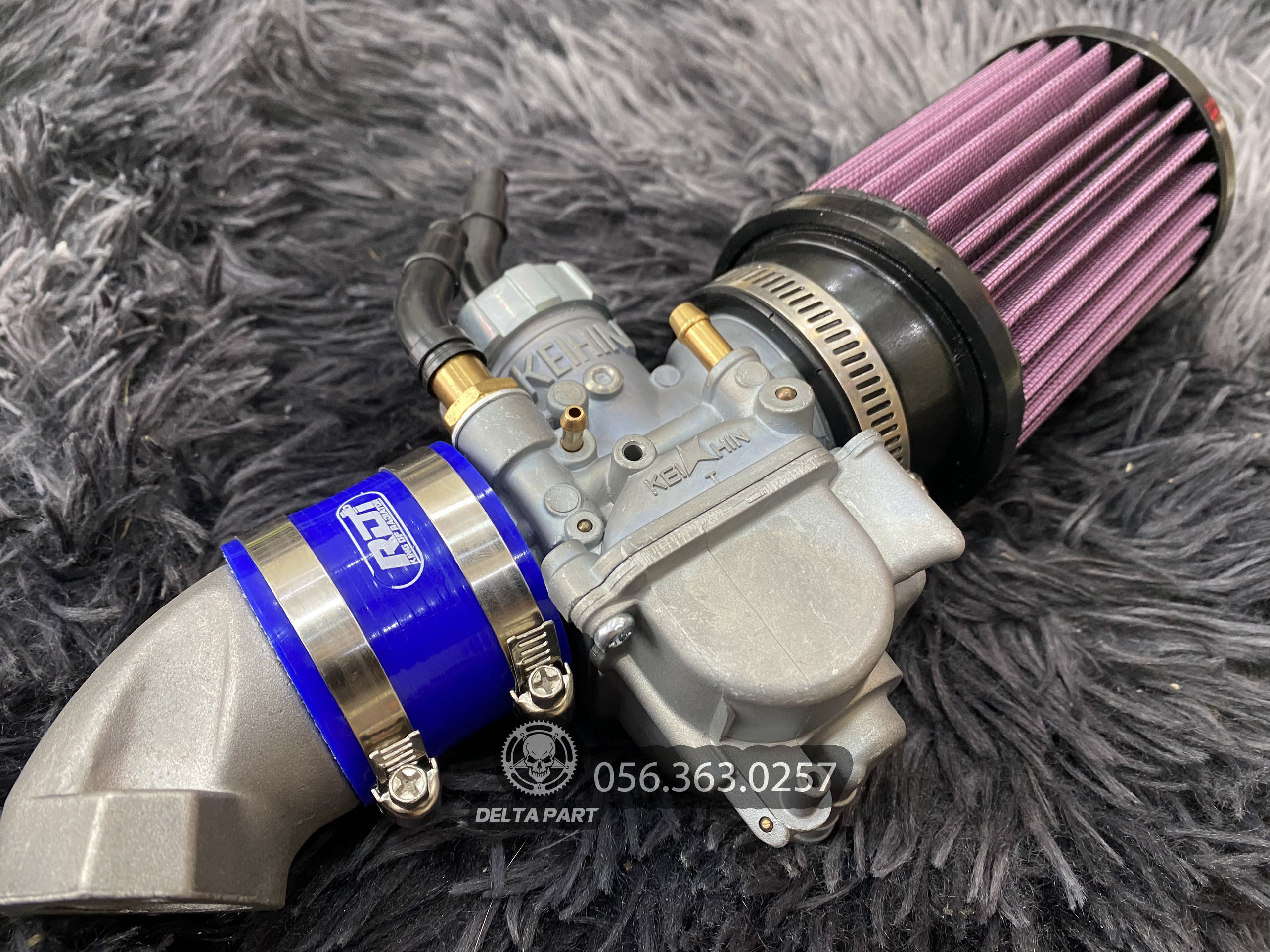  Bình xăng con Nova LS 125  họng 24  lắp wave dream + lọc Trụ KN +co cao su chống rách 