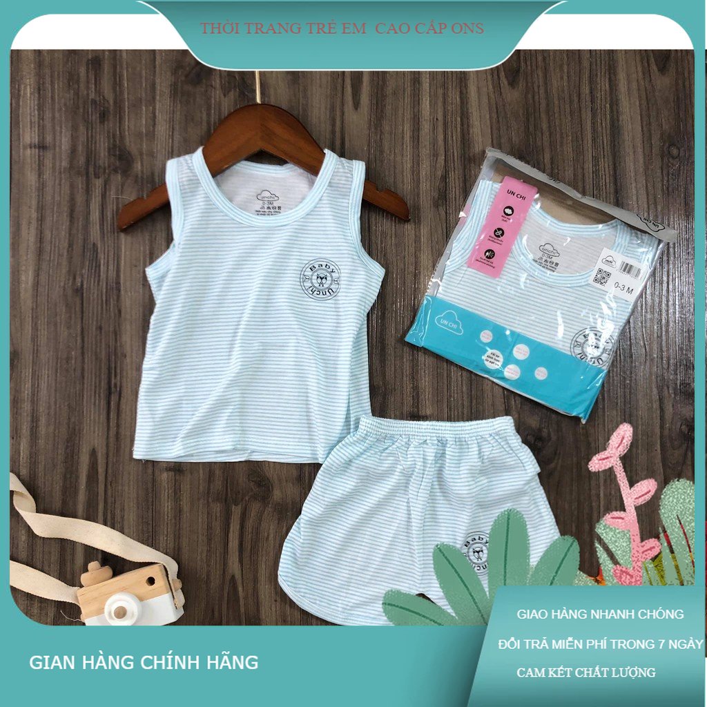 4kg - 18kg {XA KHO} Bộ ba lỗ unchi vải sợi tre
