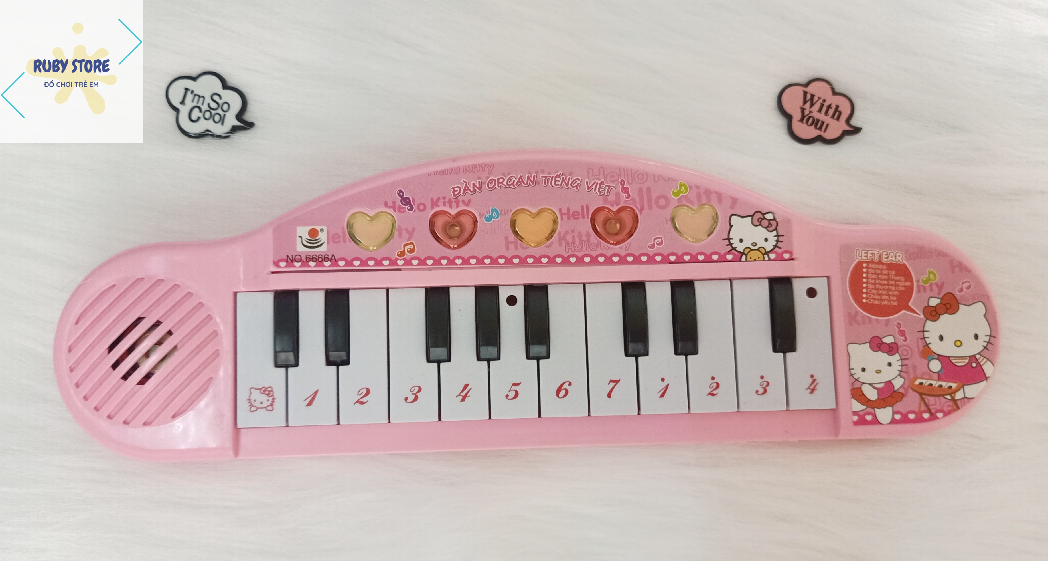 ĐÀN ORGAN DORAEMON BÀI HÁT TIẾNG VIỆT CÓ ĐÈN NHẤP NHÁY (Dùng pin)