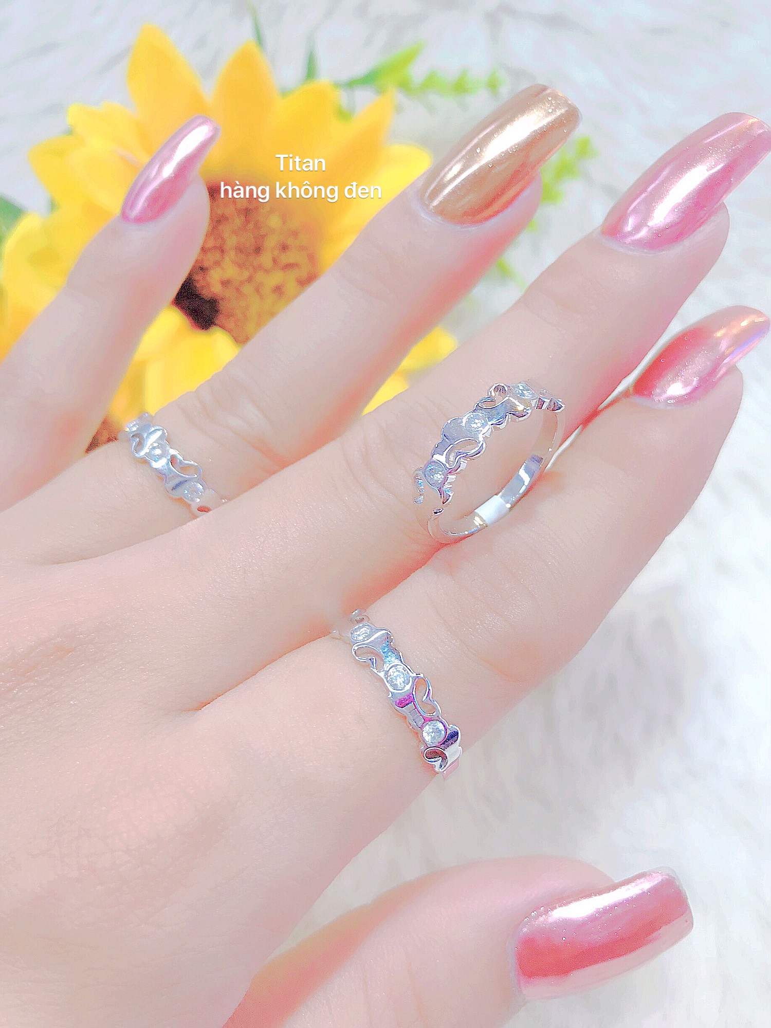 Nhẫn Titan Nữ không ĐEN, thép không GỈ, không NGỨA (Có 02 Màu) X.N0029-17 - Nhẫn vàng nữ, nhẫn nữ đẹp, nhẫn titan nữ đính đá, nhẫn titan nữ đen trơn, nhẫn titan nữ cá tính, nhẫn titan nữ đeo ngón trỏ, nhẫn titan nữ mỏng