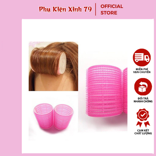 Combo lô cuốn tóc tạo kiểu tự dính tháo rời size lớn 4.0 cm - phụ kiện xinh 79