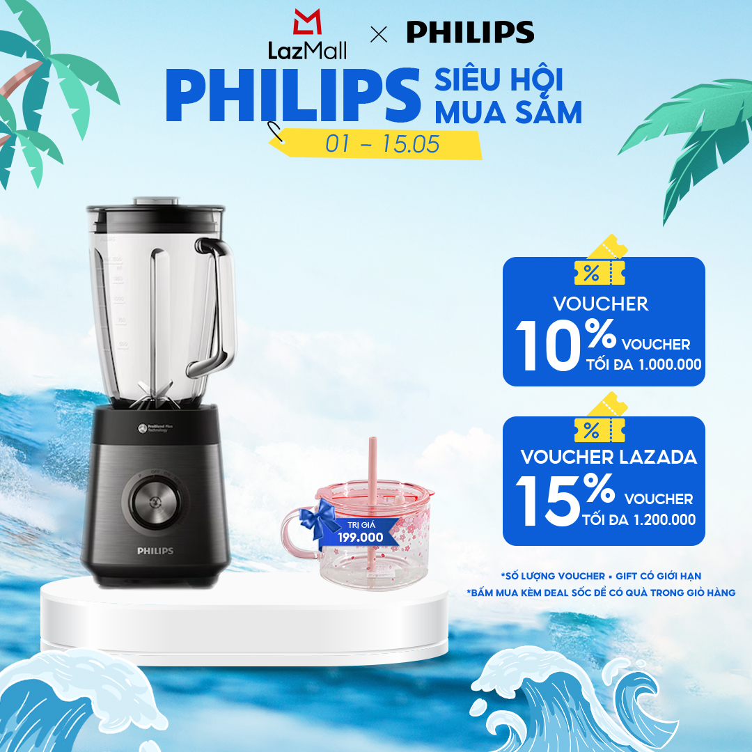 Máy Xay Sinh Tố Philips HR3041/00 - Hàng Phân Phối Chính Hãng