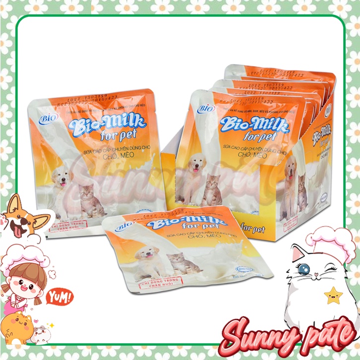 Sữa bột Bio Milk dành cho chó mèo sơ sinh - gói 100g