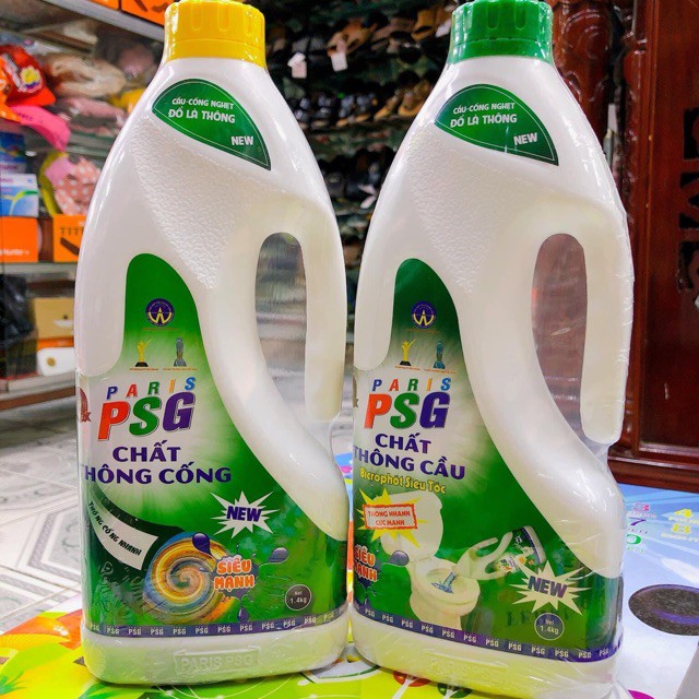 Chất thông cầu cống siêu mạnh paris psg siêu mạnh đổ là thông chất thông bồn cầu ống cống tiện dụng 1.4 lít