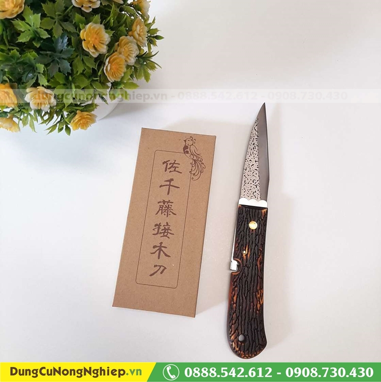 Dao ghép cành Mori Wood cán sừng