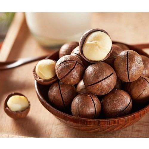 0,5kg mắc ca sấy Daklak nguyên vỏ đã tách nứt, dòn béo nhiều dinh dưỡng Daklak à