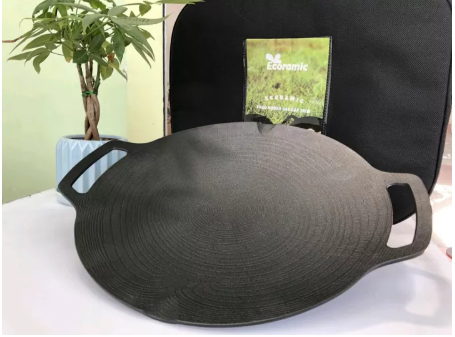 Chảo đá nướng không dùng dầu size 33cm Ecoramic Nhập Khẩu Hàn Quốc