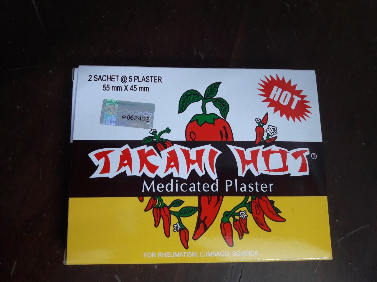 Combo 5h Cao dán Trái ớt Takahi Hot
