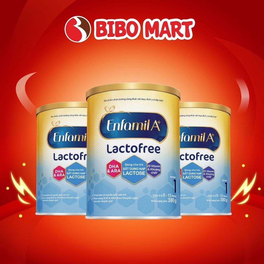 Sữa Enfamil Lactofree Care Số 1 Cho Trẻ Bất Dung Nạp Lactose 380g - Bibo Mart