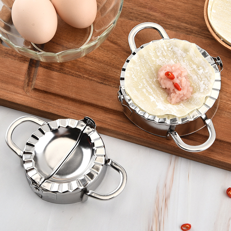 Khuôn Làm Bánh Xếp, Há Cảo, Sủi Cảo Đa Năng Chất Liệu Inox